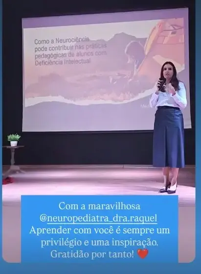 Depoimento sobre a palestra da Dra. Raquel