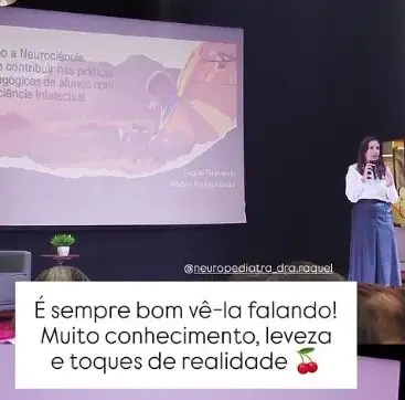 Depoimento sobre a palestra da Dra. Raquel
