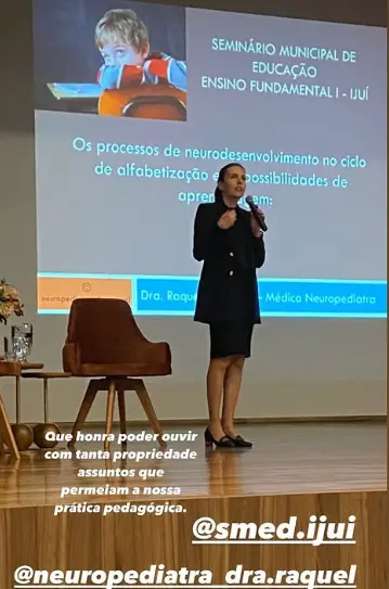 Depoimento sobre a palestra da Dra. Raquel